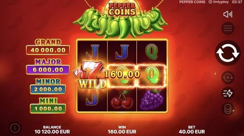 Pepper Coins - Wild og vinningssamsetning
