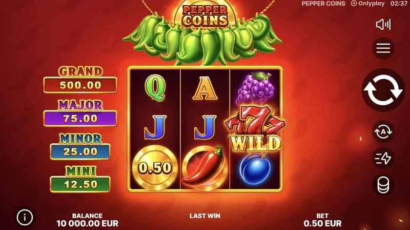 Pepper Coins - Wild tákn á hjólum